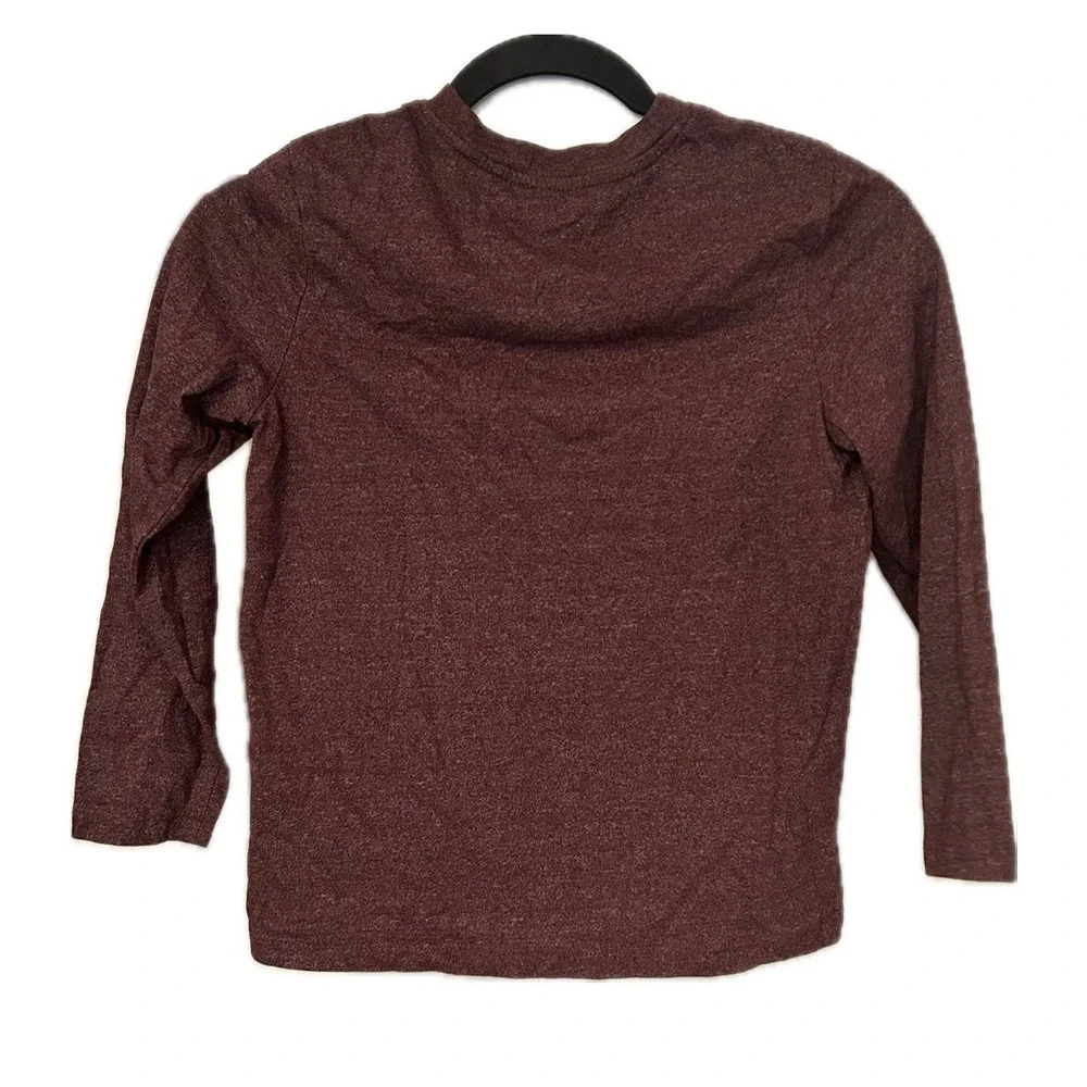 Old Navy Henley Heather Red Long Sleeve Boys Size M (8)